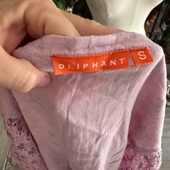 Oliphant Tie Front Balloon Sleeve Dress, Antibes Mauve - Picture 9 of 9